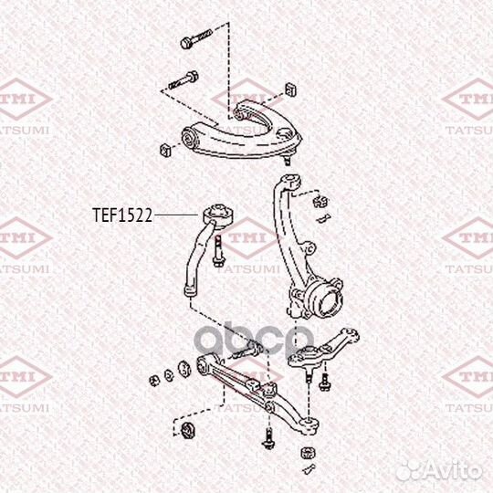 Сайлентблок рычага toyota mark 2 -04