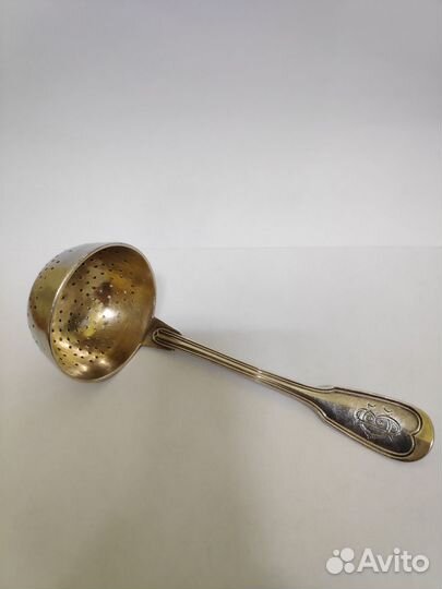 Ложка для заварки. Клеймо А. Качъ. Серебрение