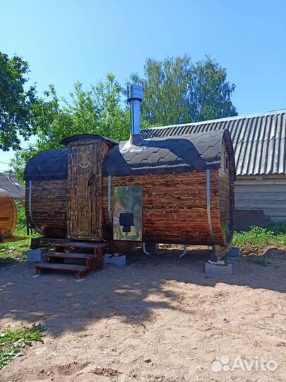 Баня Квадро бочка и викинг