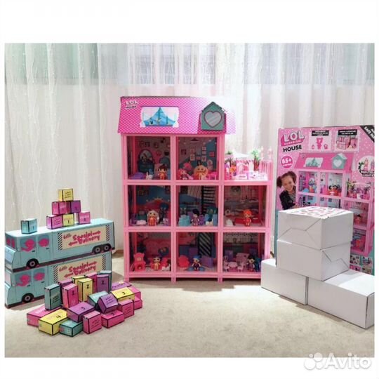 Кукольный дом лол с каксессуарами. 4 вида