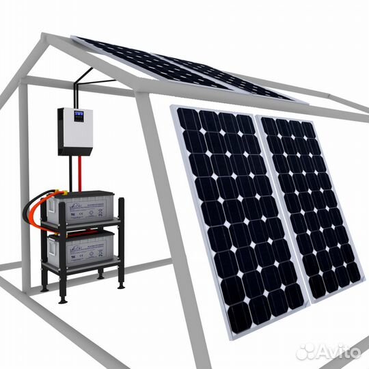 Солнечная электростанция для дачи 3 кВт