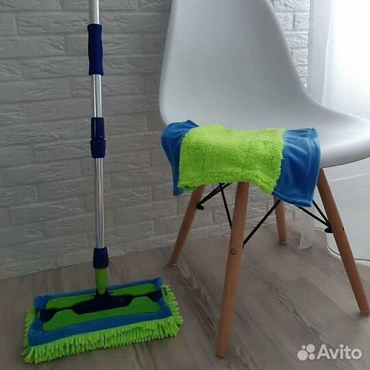 Универсальная швабра с двумя насадками