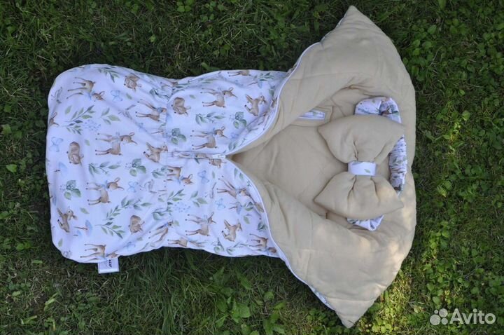 Зимний конверт на выписку для мальчика или девочки