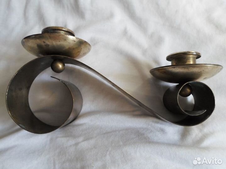 Подсвечник латунный СССР