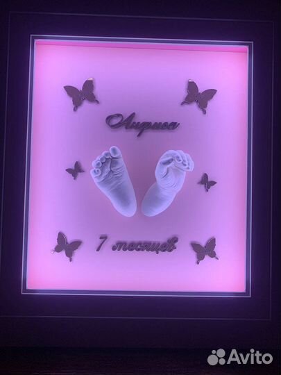 Слепки ручек и ножек малыша