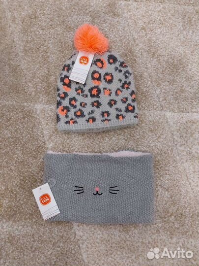 Комплект для девочки шапка снуд