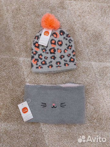Комплект для девочки шапка снуд