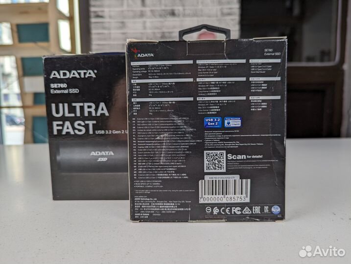 512 гб Внешний SSD adata SE760 ASE760-512GU32G2-C