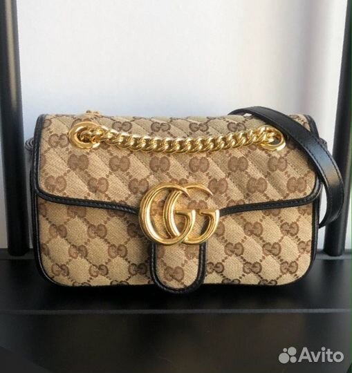 Сумка женская Gucci Marmont mini bag canvas
