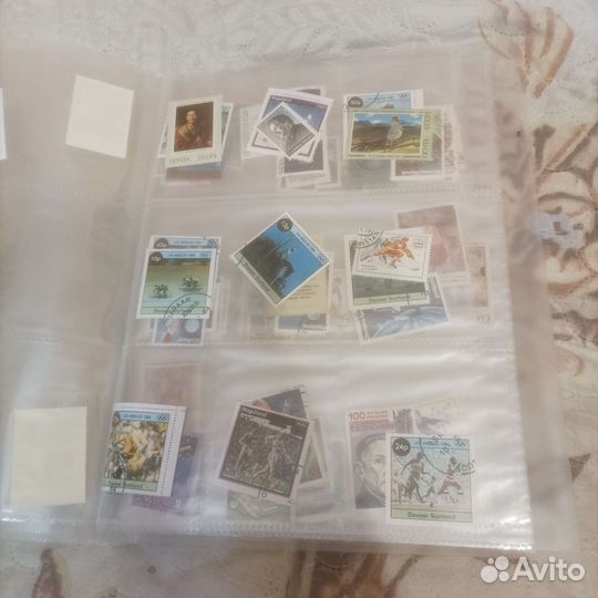Почтовые марки с альбомом