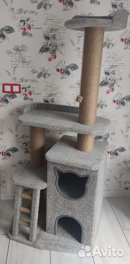 Домики для кошек, игровые комплексы, когтеточки