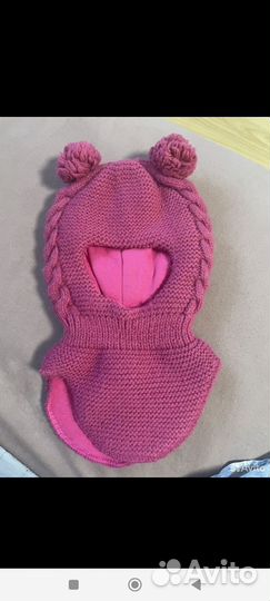 Шапка шлем baby go 46-48 зима