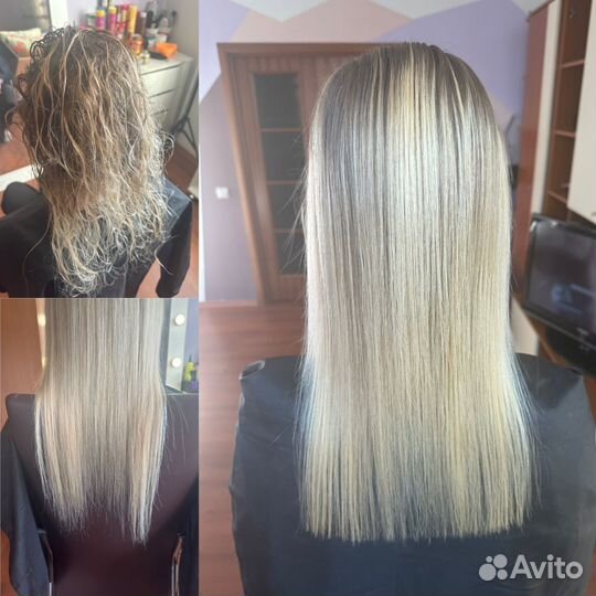 Кератиновое выпрямление волос на дому