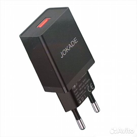 Сзу jokade JB021 1*USB 5A fast charge Black