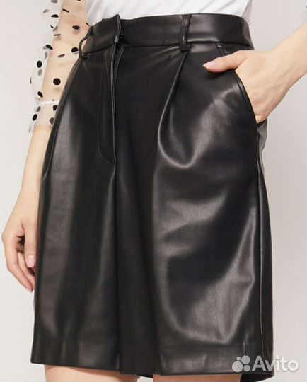 Шорты из экокожи