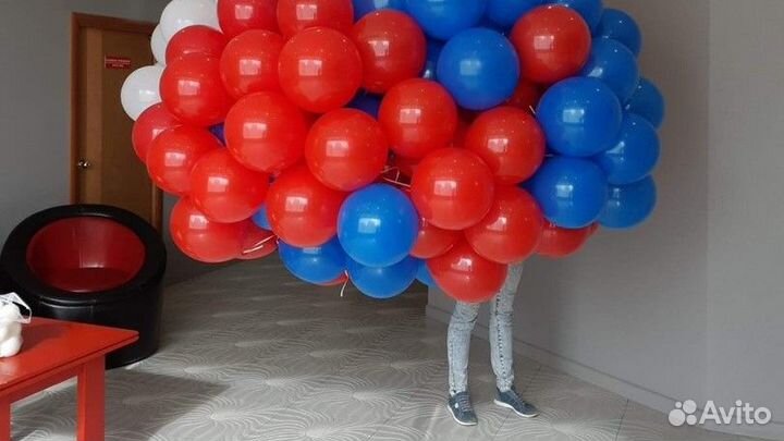 Гирлянда из воздушных шаров, фотозона