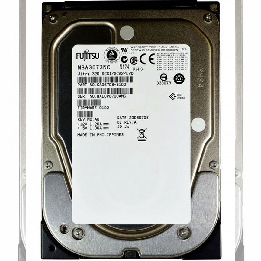 [MBA3073NC] Жесткий Диск Fujitsu 73,5gb U320scsi 3.5 Mba3073nc