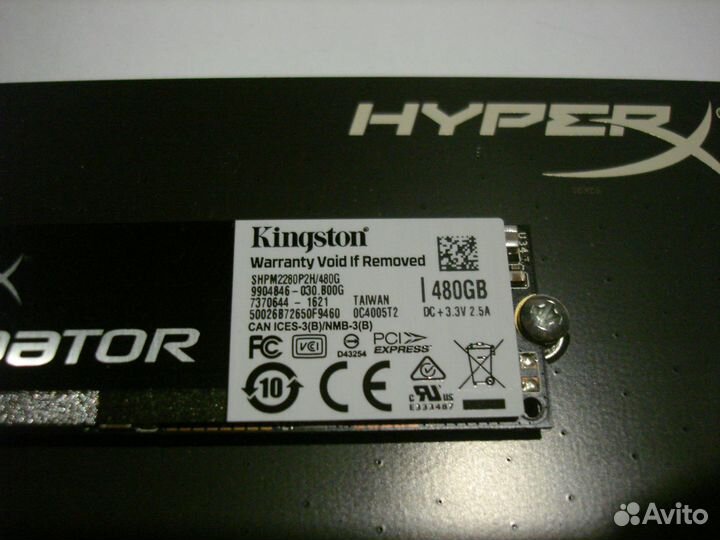 SSD Kingston shpm2280P2H 480Gb M.2 PCI-E x4