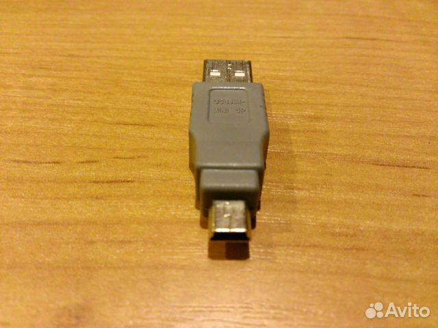 Переходник USB A штекер - mini USB B 5pin штекер