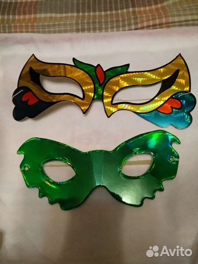 Колпаки карнавальные, в подарок маски