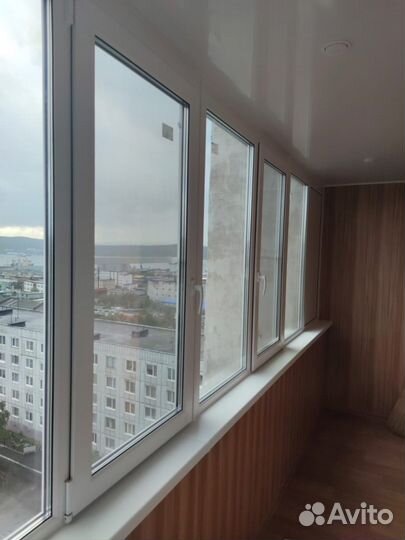 Пластиковое окно для лоджии от плиты