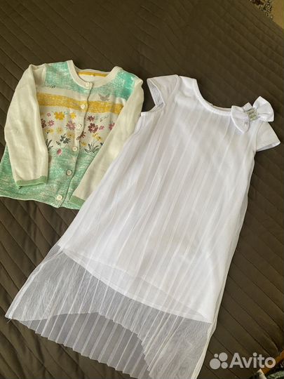 Платье и кофта для девочки 96-98