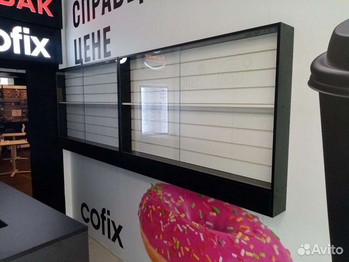 Стеклянные витрины, новые