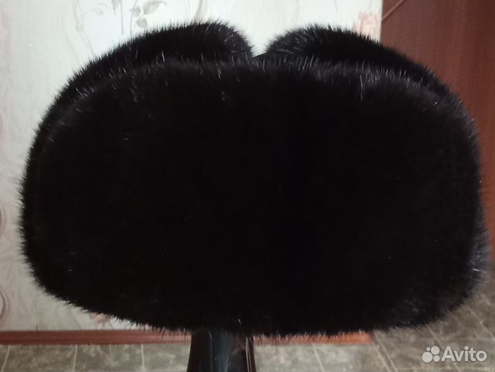 Мужская шапка - ушанка норковая