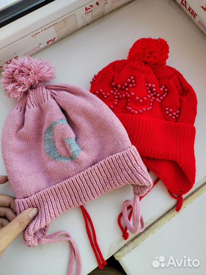 Шапка детская для девочек 46см