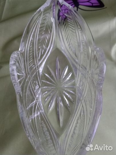 Ваза конфетница хрустальная