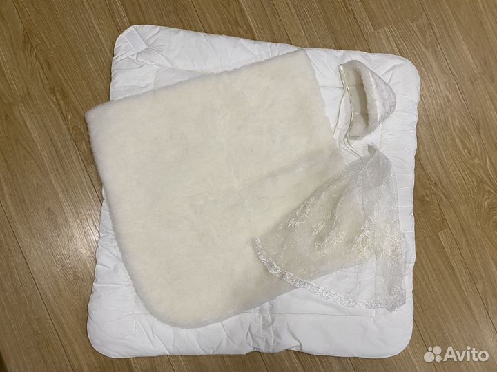 Конверт одеяло на выписку цветок