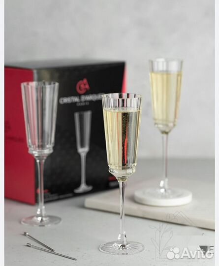 Хрустальные фужеры Франция Cristal d Arques Paris