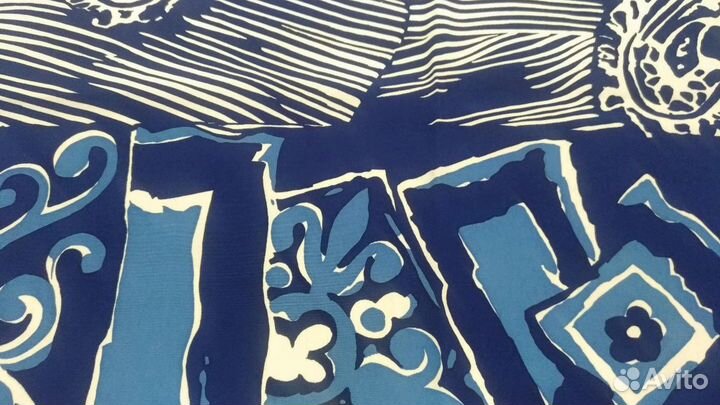 Платок, шелк, 90х90см