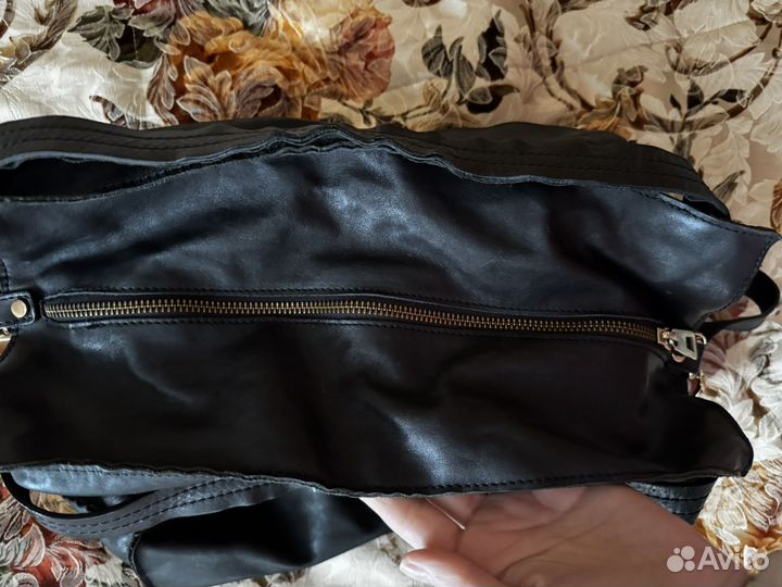 Сумка мешок натуральная кожа