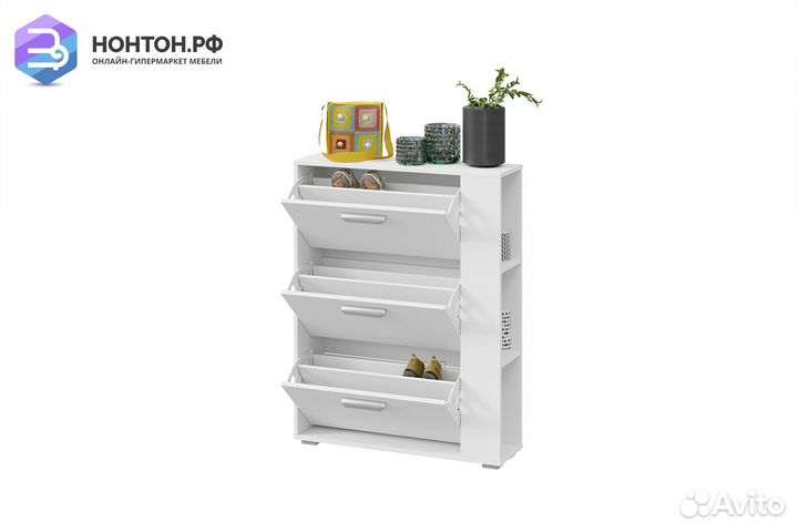 Тумба для обуви Эрика белый ясень