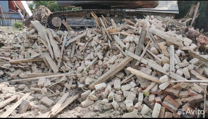 Демонтаж снос старых домов и дач