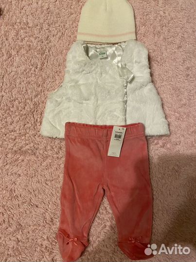 Детские вещи для девочки от 0 до 6 мес пакетом