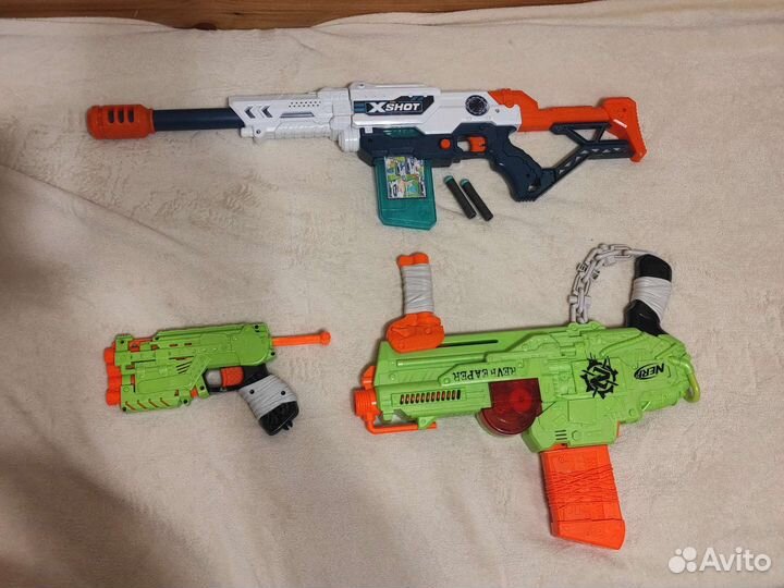 Nerf снайперская винтовка пистолет
