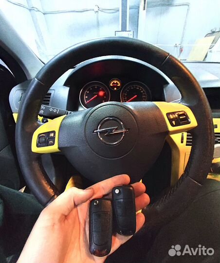 Ключ Opel Astra H, Corsa D, Zafira B, с привязкой