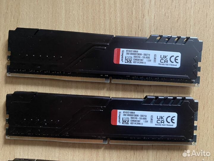 Оперативная память DDR4 Kingston fury beast 32 gb