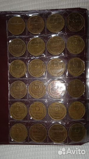 Альбом 192 монеты СССР 61-93