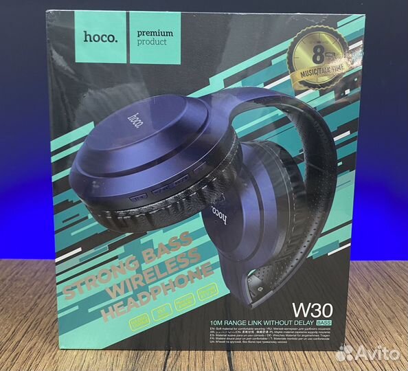 Наушники беспроводные hoco W30 Fun move BT Blue