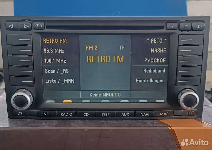 VW Touareg магнитола RNS-2