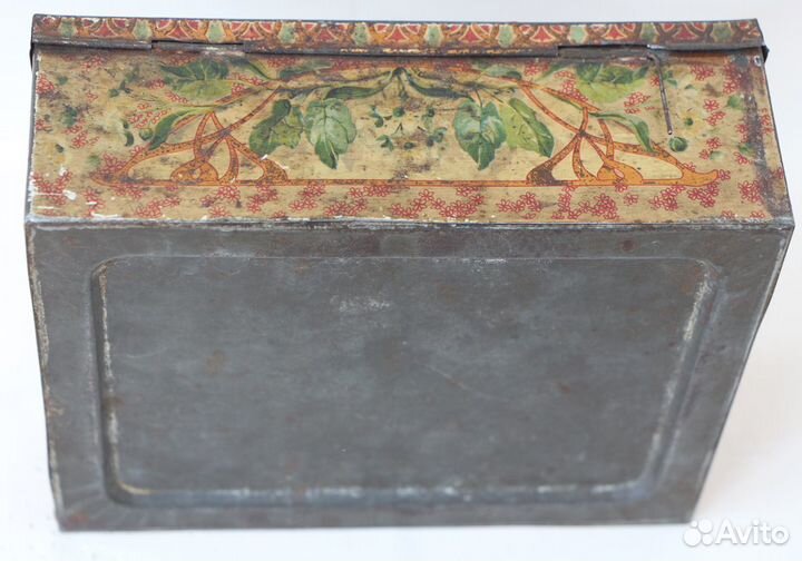 Антикварная жестяная коробка Ароматический. мед