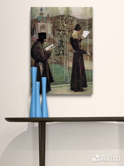 Репродукция Михаил Нестеров - Под Благовест / холс