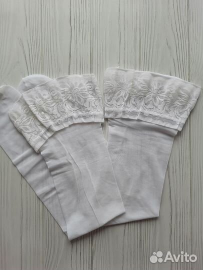 Чулки белые