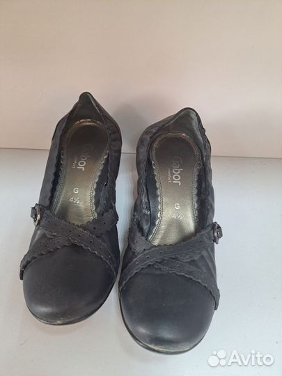 Туфли женские 38 размер натуральная кожа черные