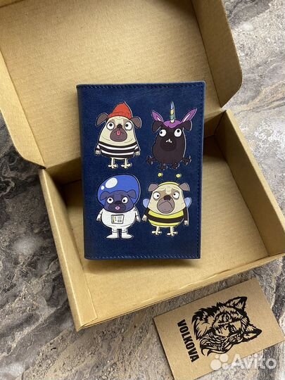 Обложка на паспорт кожаная