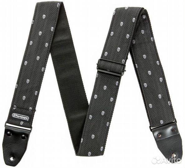 Ремень для гитары Dunlop D6707 Jacquard Grey Skull