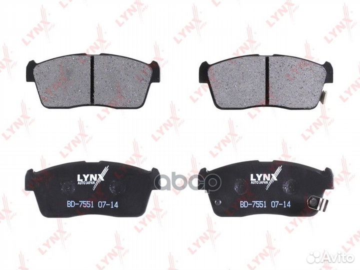 Колодки тормозные дисковые перед BD7551 LYN